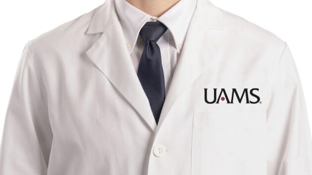 Mockup of a lab coat for a non-credentialed staff member