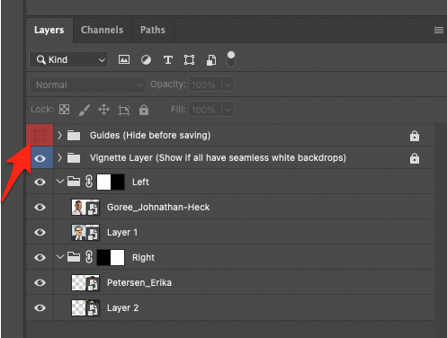 The Guides layer in the Photoshop file