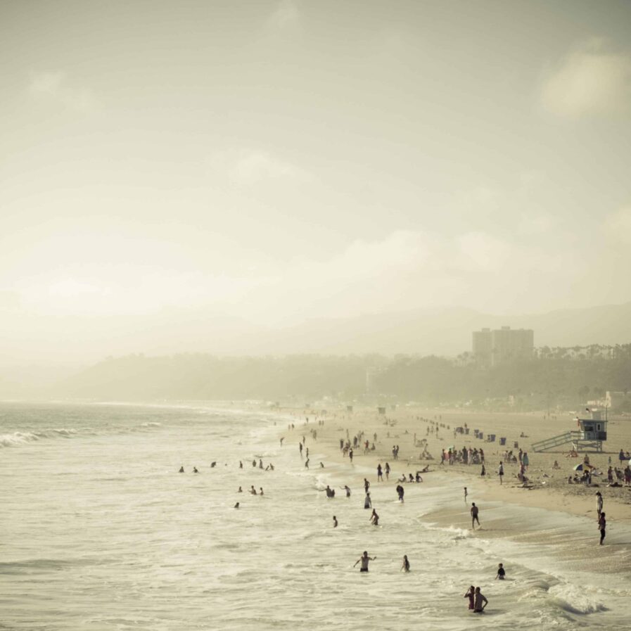 Crowded beach