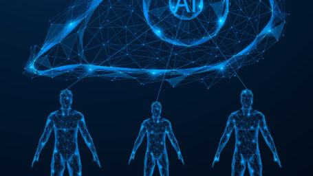 The eye of artificial intelligence. Observation, control and unification of human consciousness with artificial intelligence. The concept of digital data analysis and future technologies.